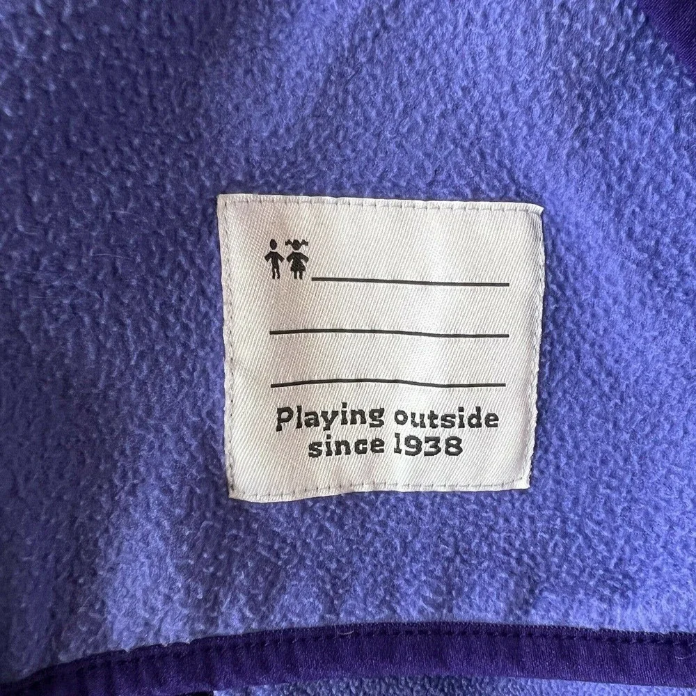 Columbia Girls Fleece Hoodie Jacket Youth Size L (14/16) Purple Blue Full Zip‎